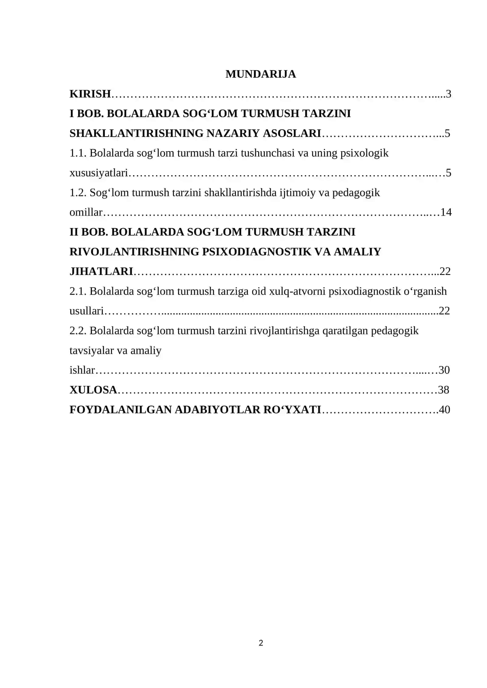 Bolalarda sog‘lom turmush tarzini rivojlantirish ijtimoiy-pedagogik muammo sifatida 2