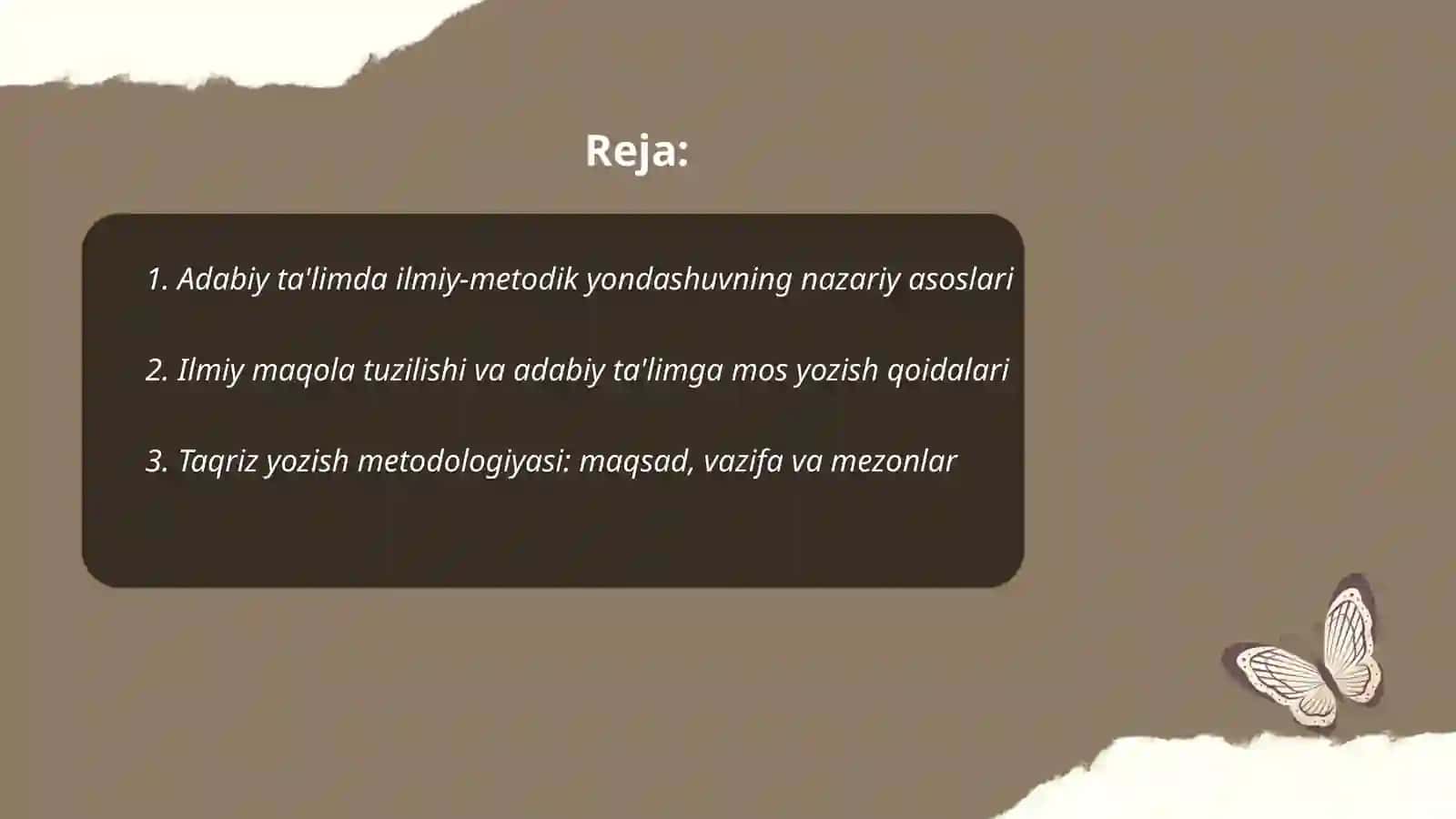 Adabiy ta'limda ilmiy-metodik yondashuv 2