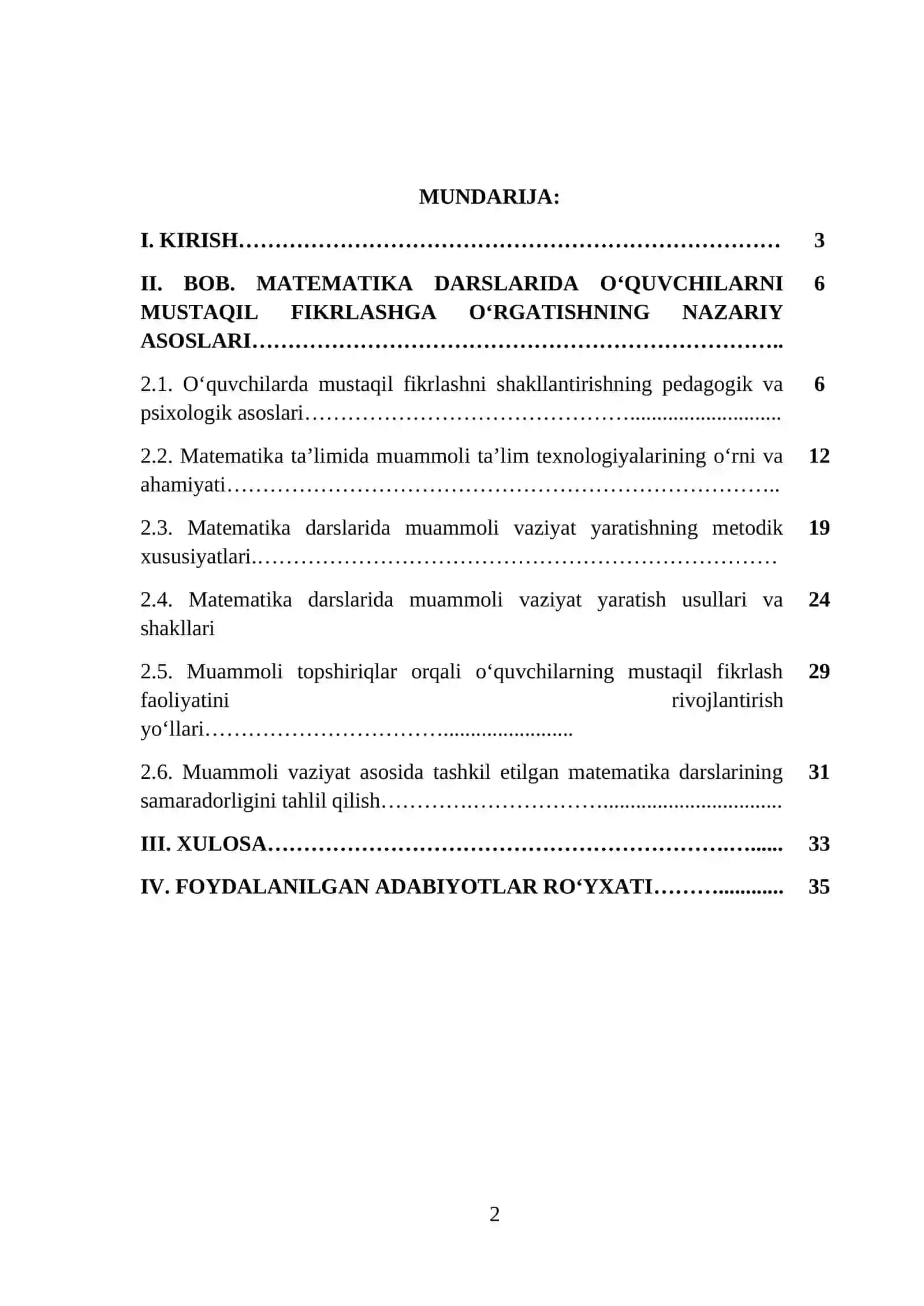 O'quvchilarni mustaqil fikrlashga o'rgatish 2