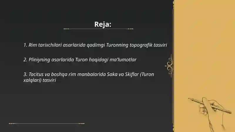 Rim tarixchilari asarlarida qadimgi Turon 2