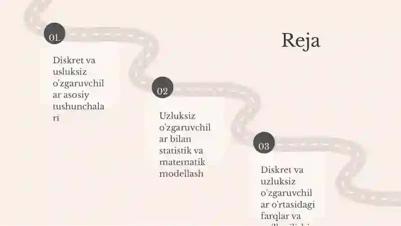 Diskret va usluksiz o'zgaruvchilar 2