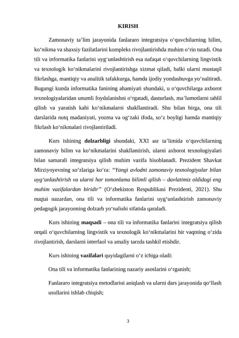 Ona tili va informatika darslarini integratsiya qilish 2
