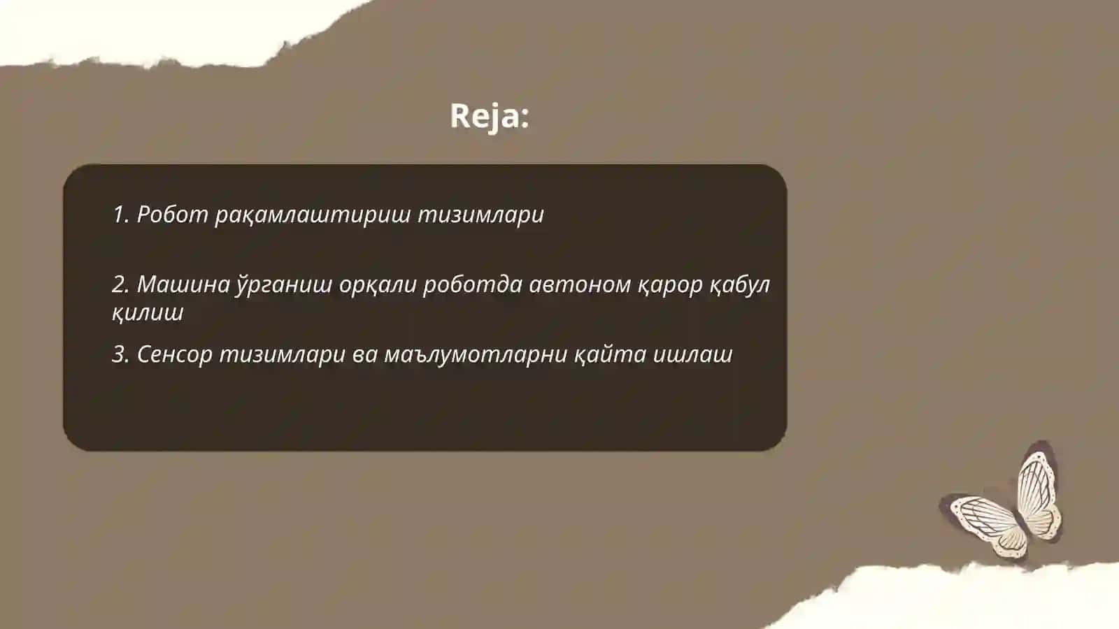 Робот рақамлаштириш тизимлари 2