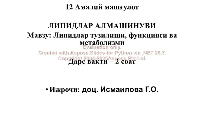 LIPIDLAR ALMASHINUVI 2