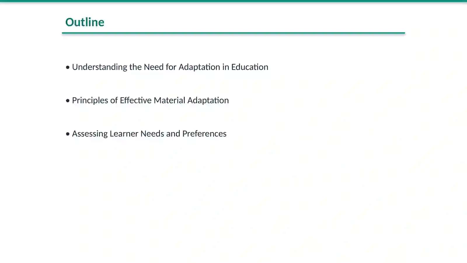 Adapting learning and teaching materials 2