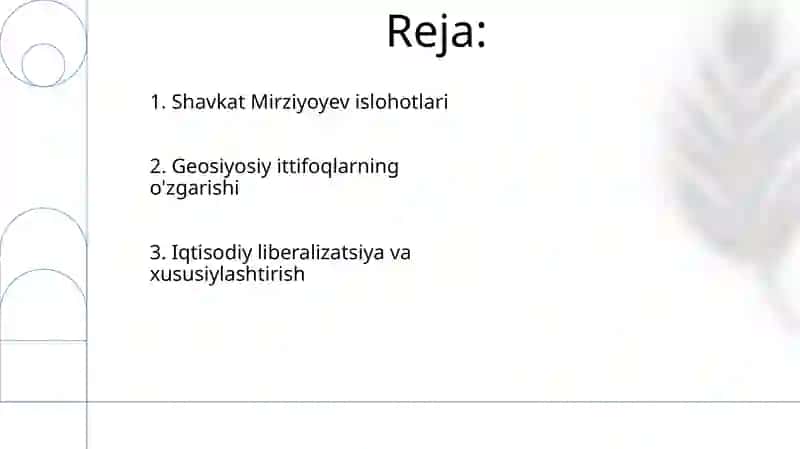 OʻZBEKISTON siyosiy tizimidagi oʻzgarishlar 2