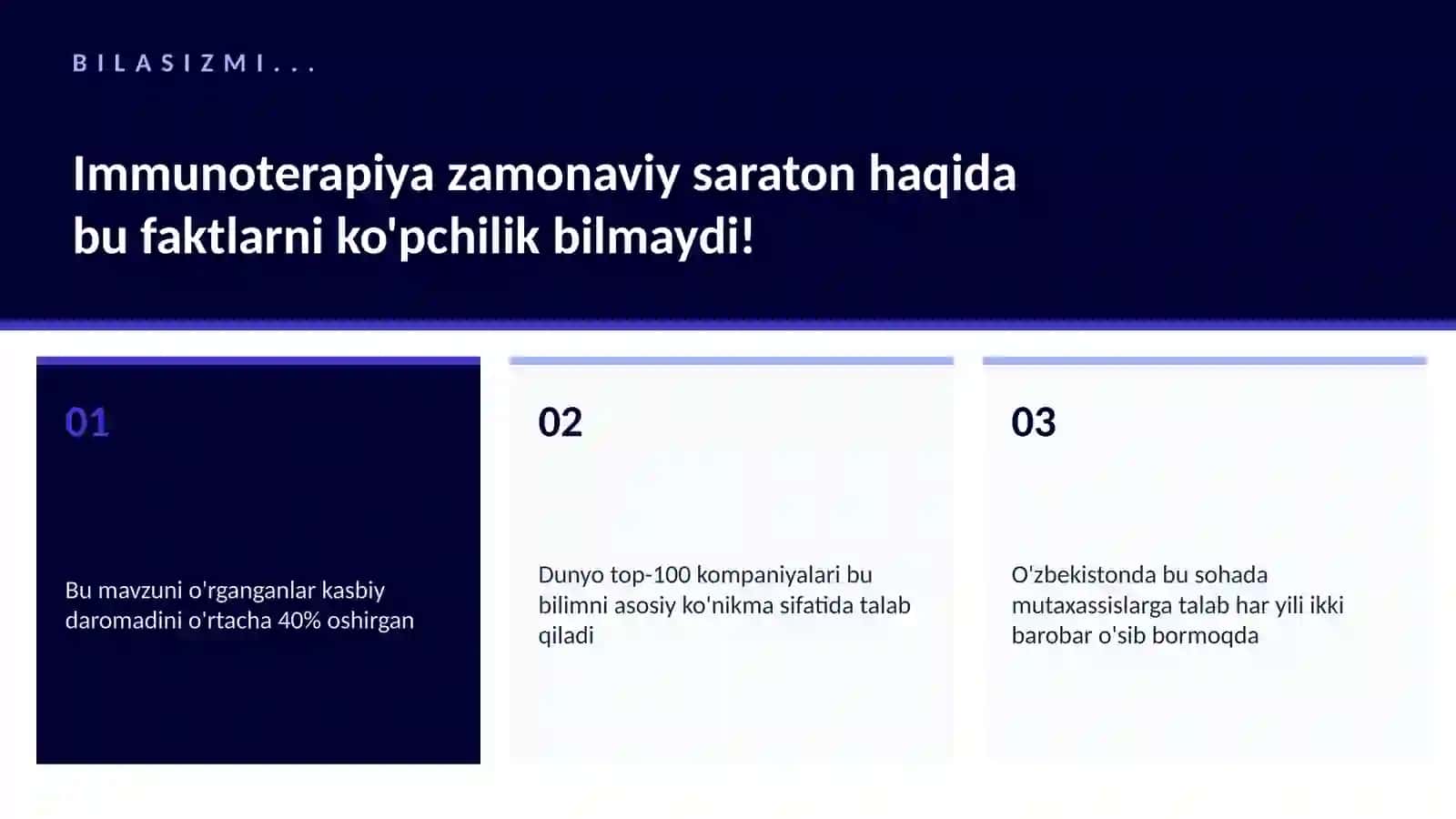 Immunoterapiya zamonaviy saraton 2