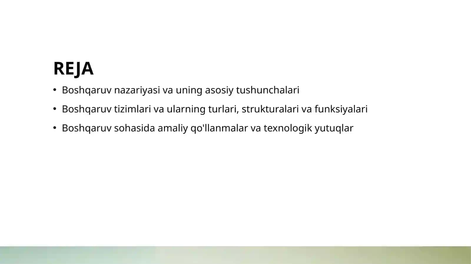 BOSHQARUB HISOBI ASOSIY YONALISHLARI 2