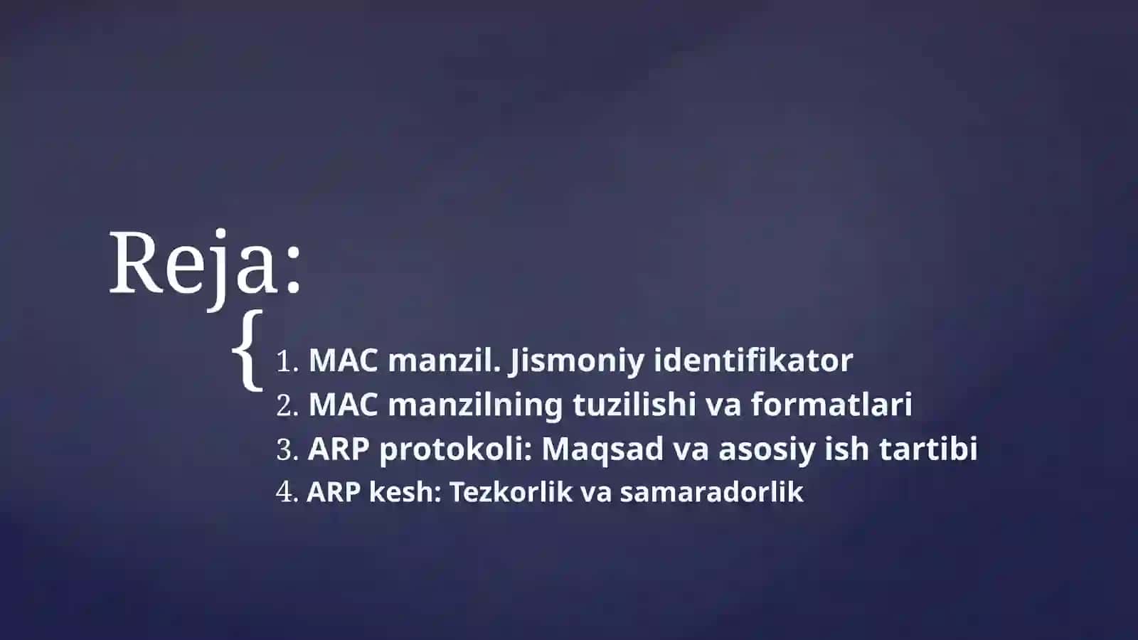 MAC manzil va ARP protokoli 2