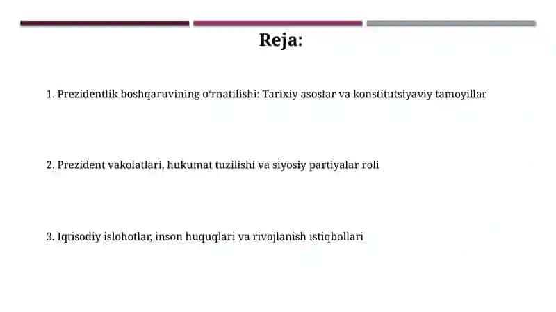 Oʻzbekistonda prezidentlik boshqaruvi joriy etilishi 2