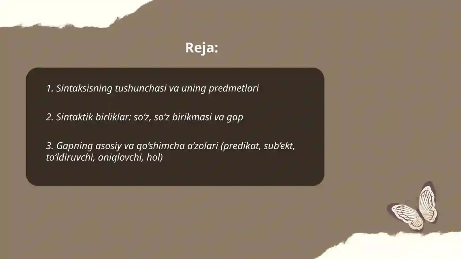 Sintaksis va uning predmetlari 2