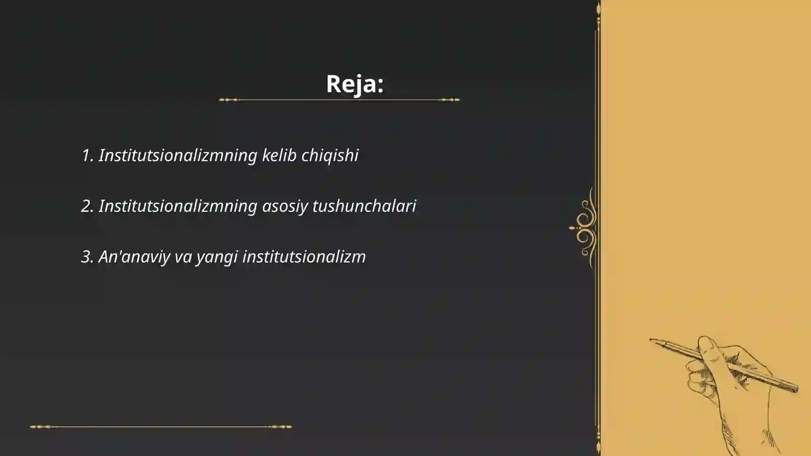 Institutsionalizm tushunchasi va uning mohiyati 2