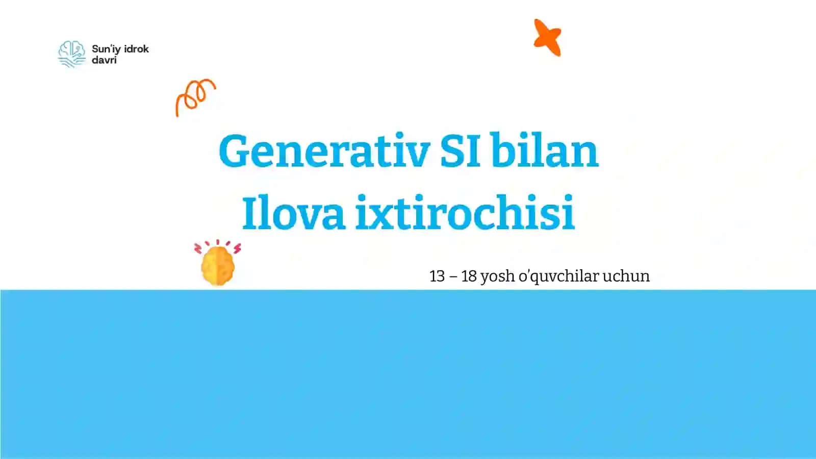 Generativ SI bilan Ilova ixtirochisi 2
