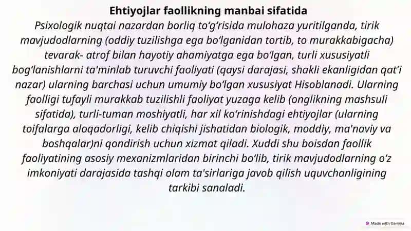 MOTIVATSIYA HAQIDA UMUMIY TUSHUNCHA 2