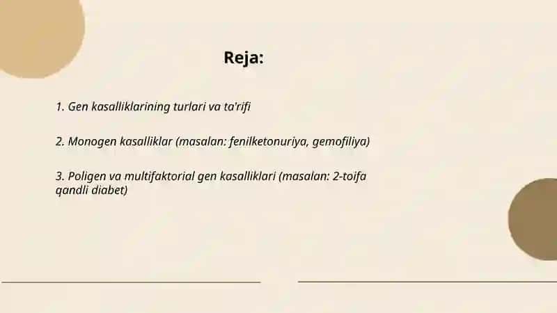 Gen kasalliklari 2