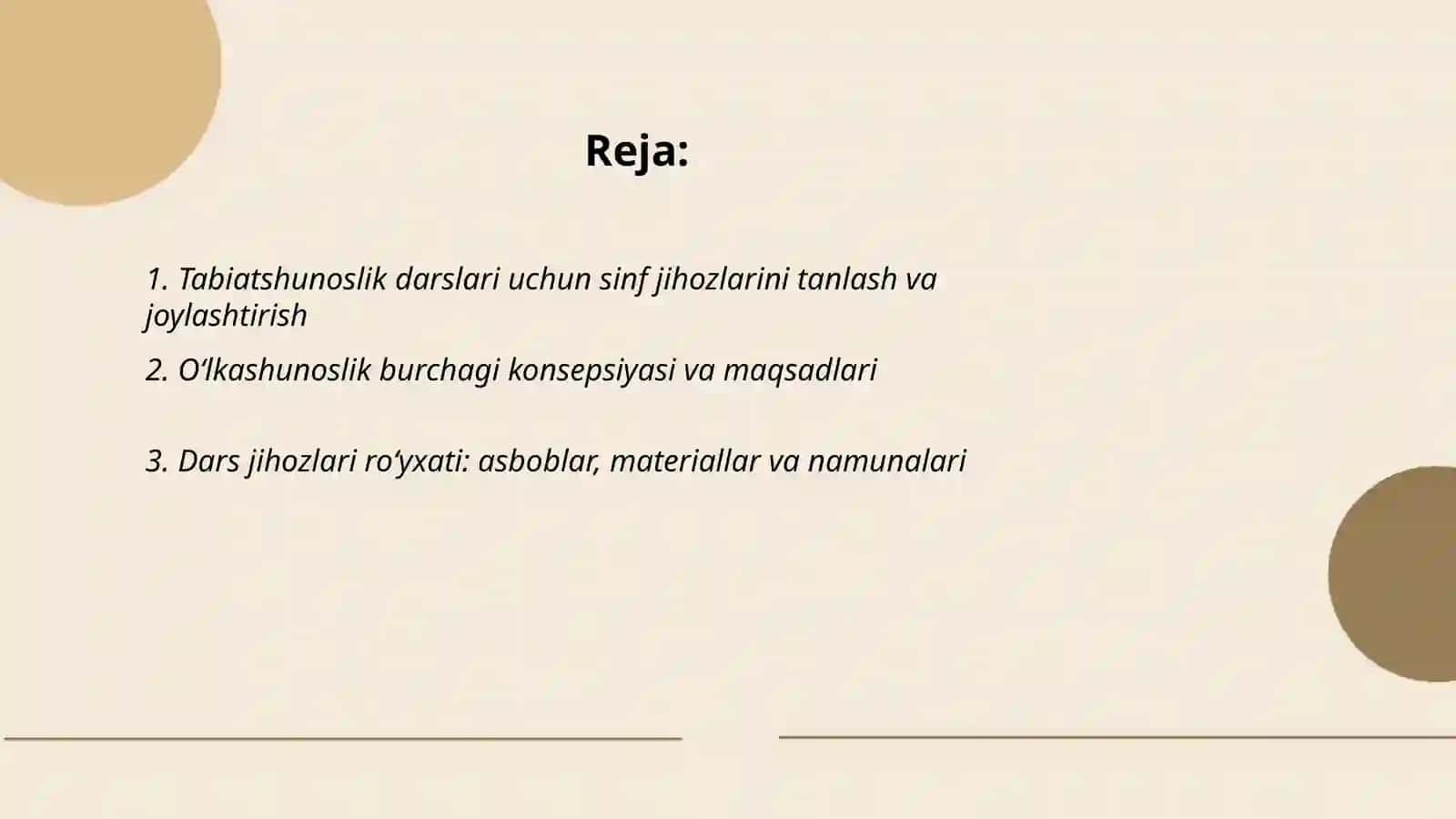 Tabiatshunoslik darslarini jihozlash va o‘lkashunoslik burchagini tashkil yetish 2
