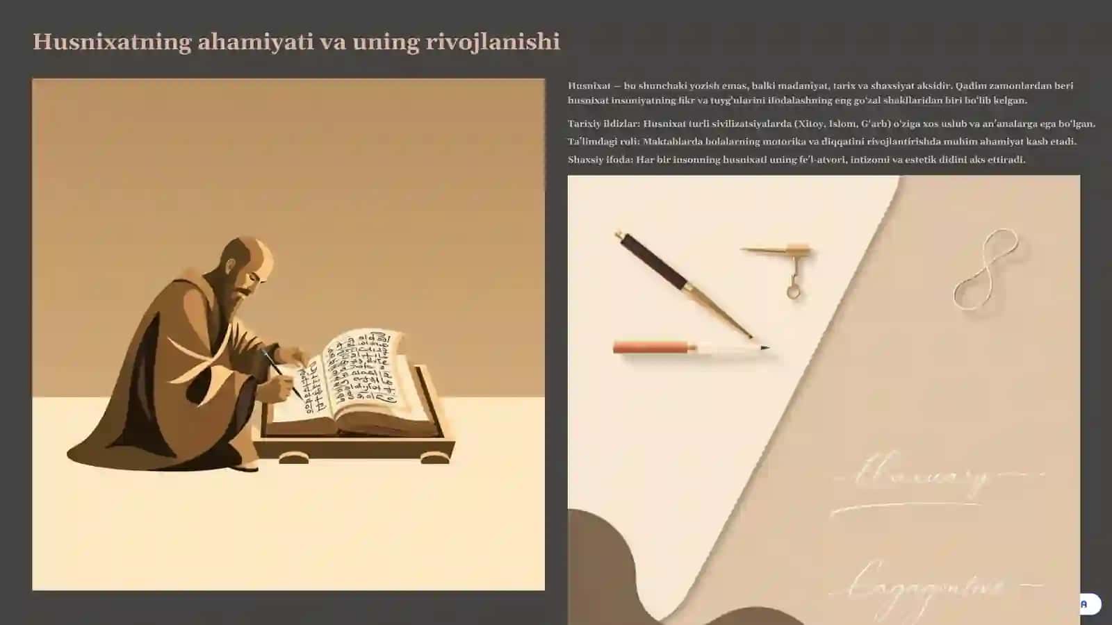 Husnixatga oʻrgatishning grafik talablari 2