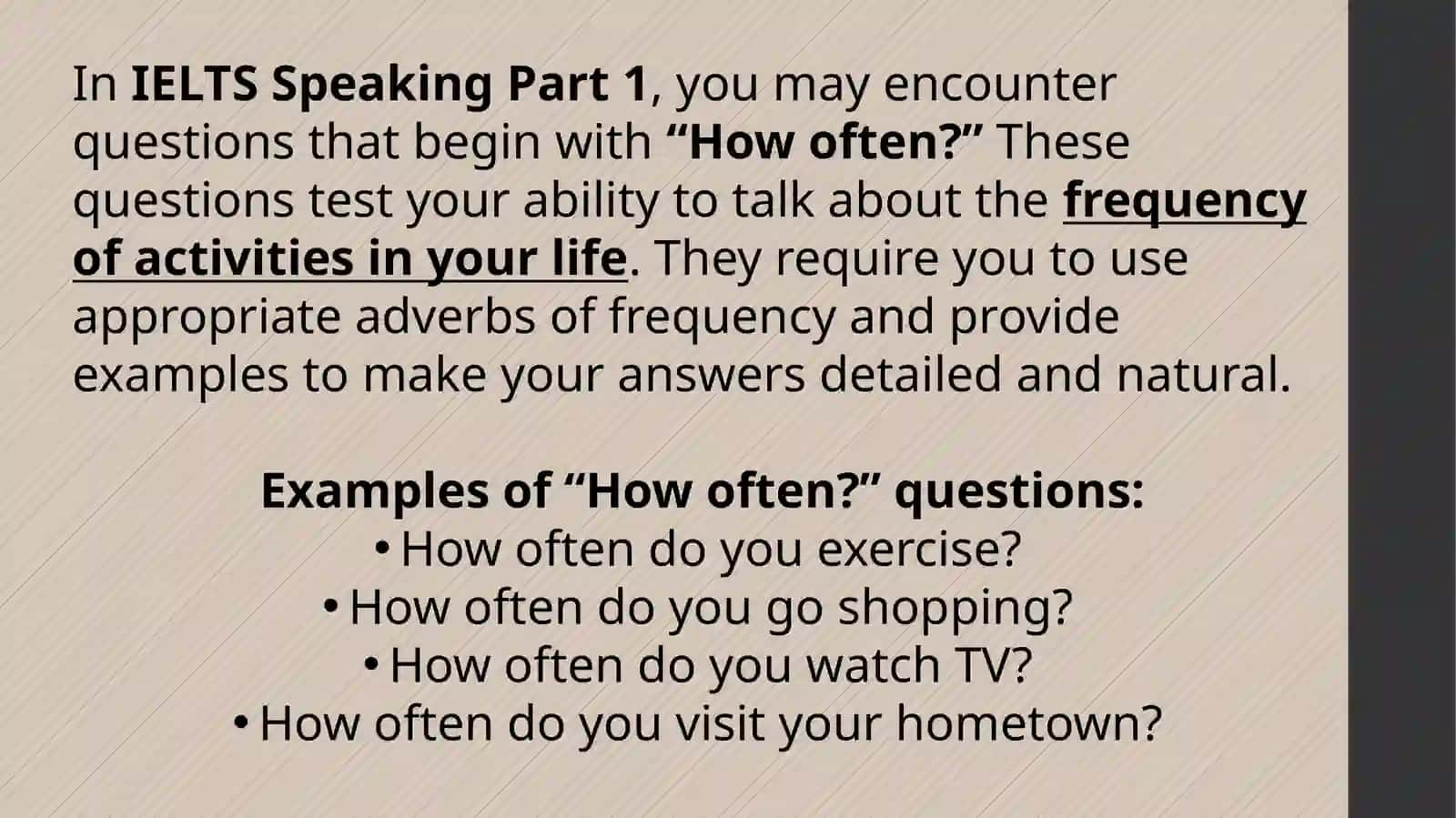 How to Answer “How Often?” Questions 2