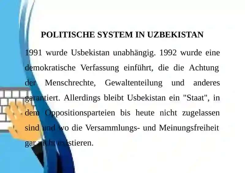 POLITISCHE SYSTEM IN UZBEKISTAN 2
