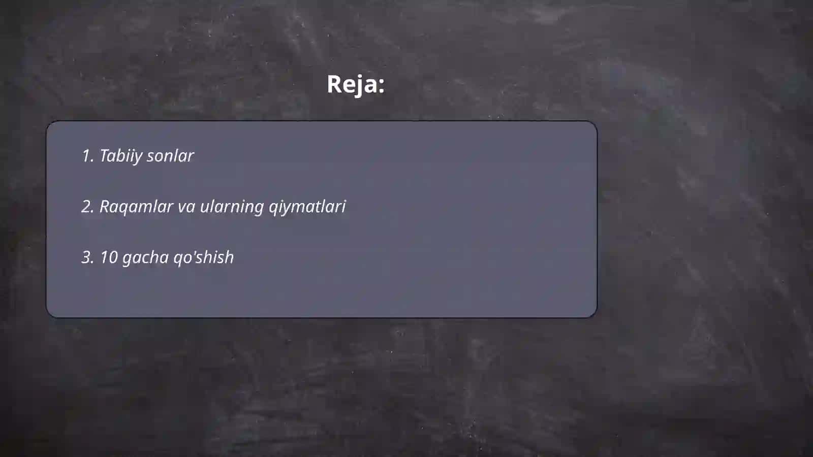 2-sinf Matematika Sonlar ustida ishlash 2