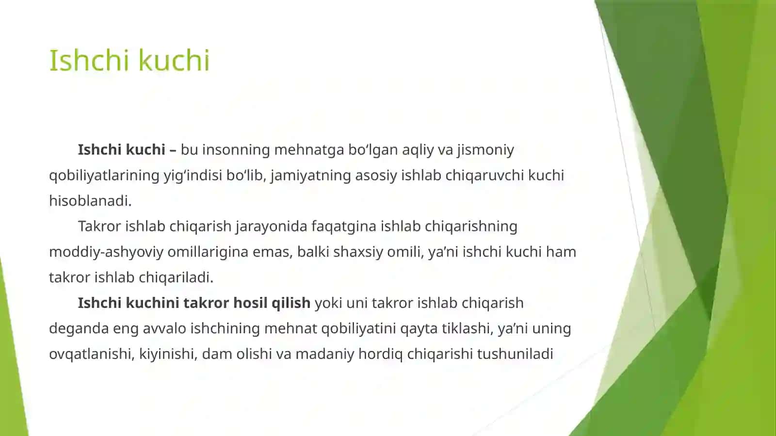 Ishchi Kuchi va Bandligi 2