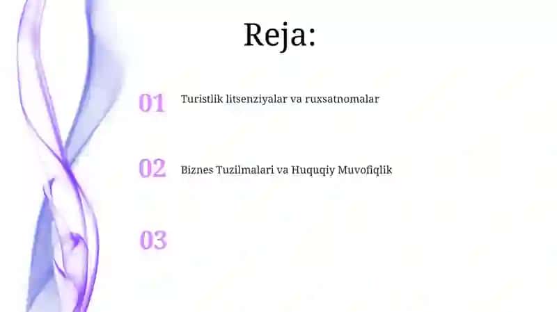 Turizmda tadbirkorlikning tashkiliy-huquqiy asoslari 2