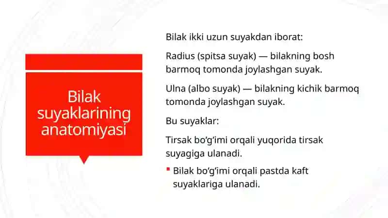 Bilak suyaklarining shikastlanishi 2