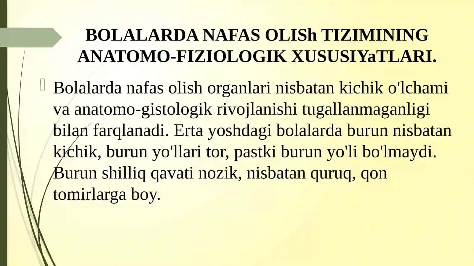 Bolalarda Nafas Olish Tizimining Anatomo-Fiziologik Xususiyatları 2