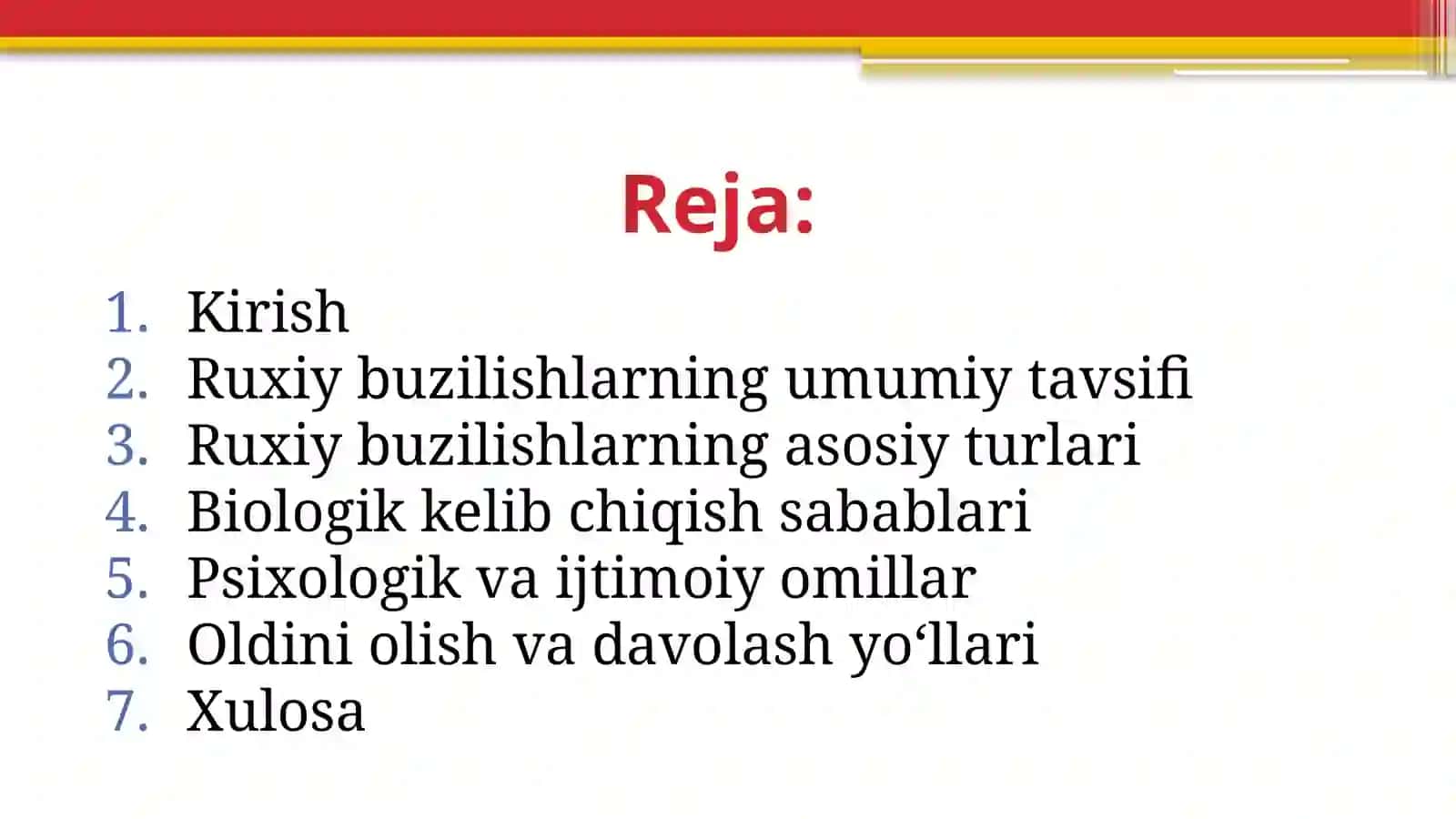 Ruxiybuzilishlar va ularning kelib chiqish sabablari 2