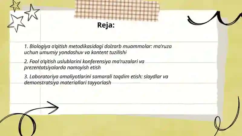 Biologiya o‘qitish metodikasi 2