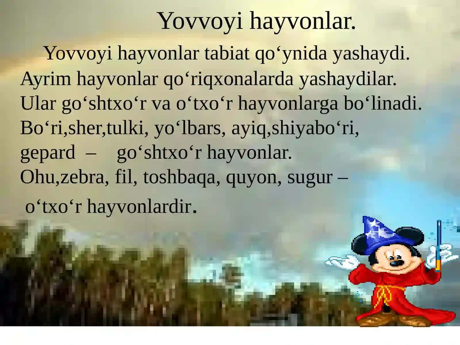 3-sinf Tarbiya fani Qulog'iga quloqchin taqqan quloqsiz bolad dars taqdimoti 2