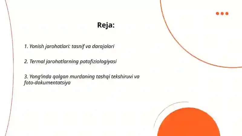 Kuyish kasalligi. Yongʻinda qolgan murdalarni sud tibbiy ekspertizasi 2