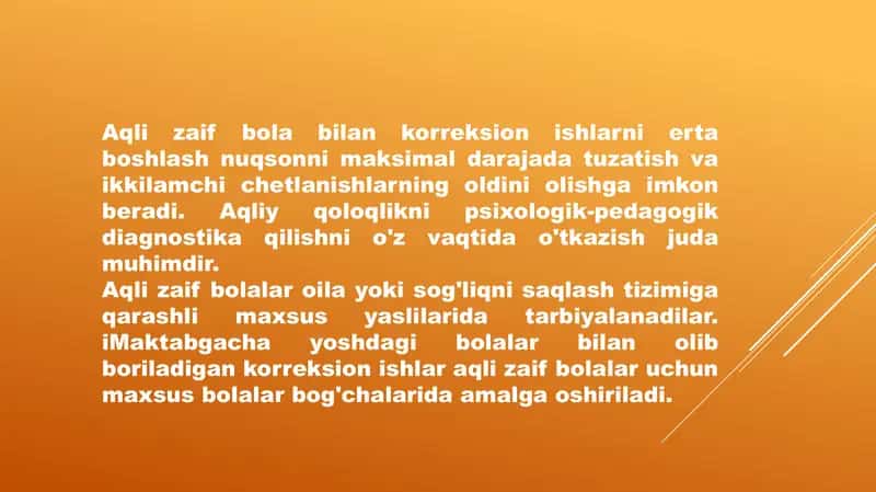 Aqli zaif bolalar bilan olib boriladigan korreksion ish tizimidagi o'yinlar 2