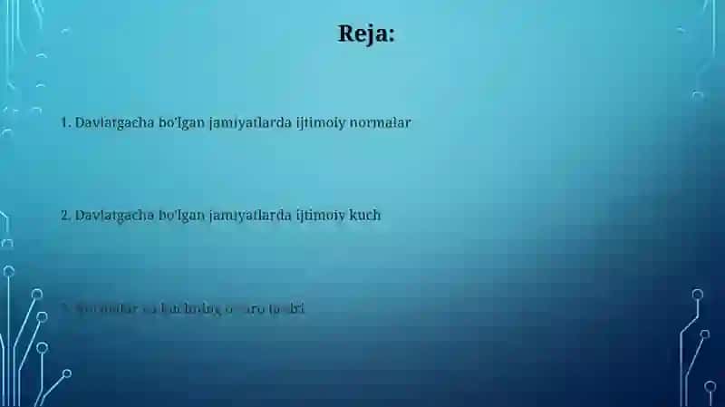 Davlatgacha boʻlgan jamiyatlarda ijtimoiy normalar va ijtimoiy hokimiyat 2
