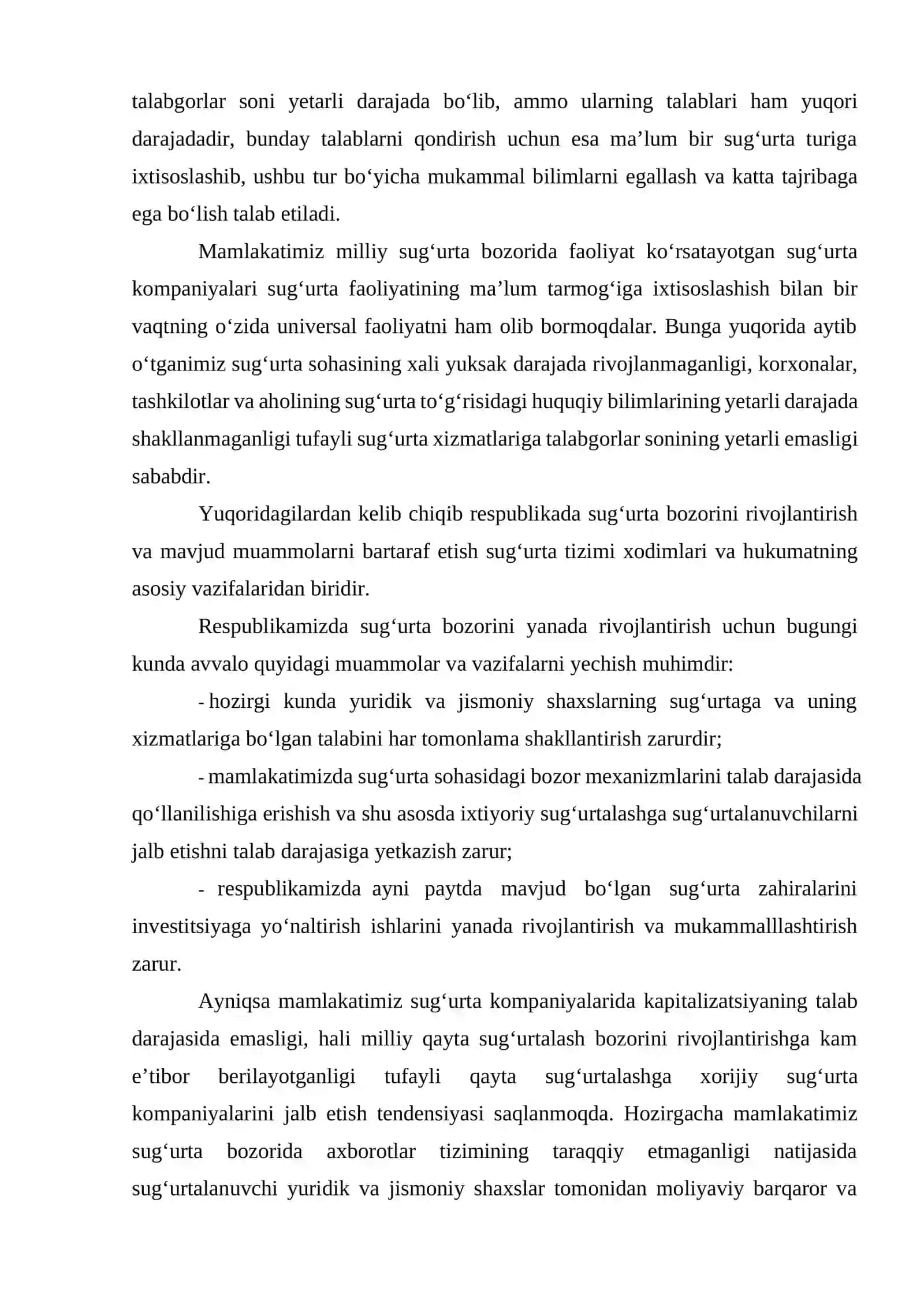 Xalqaro sug’urta va uning mohiyati 2