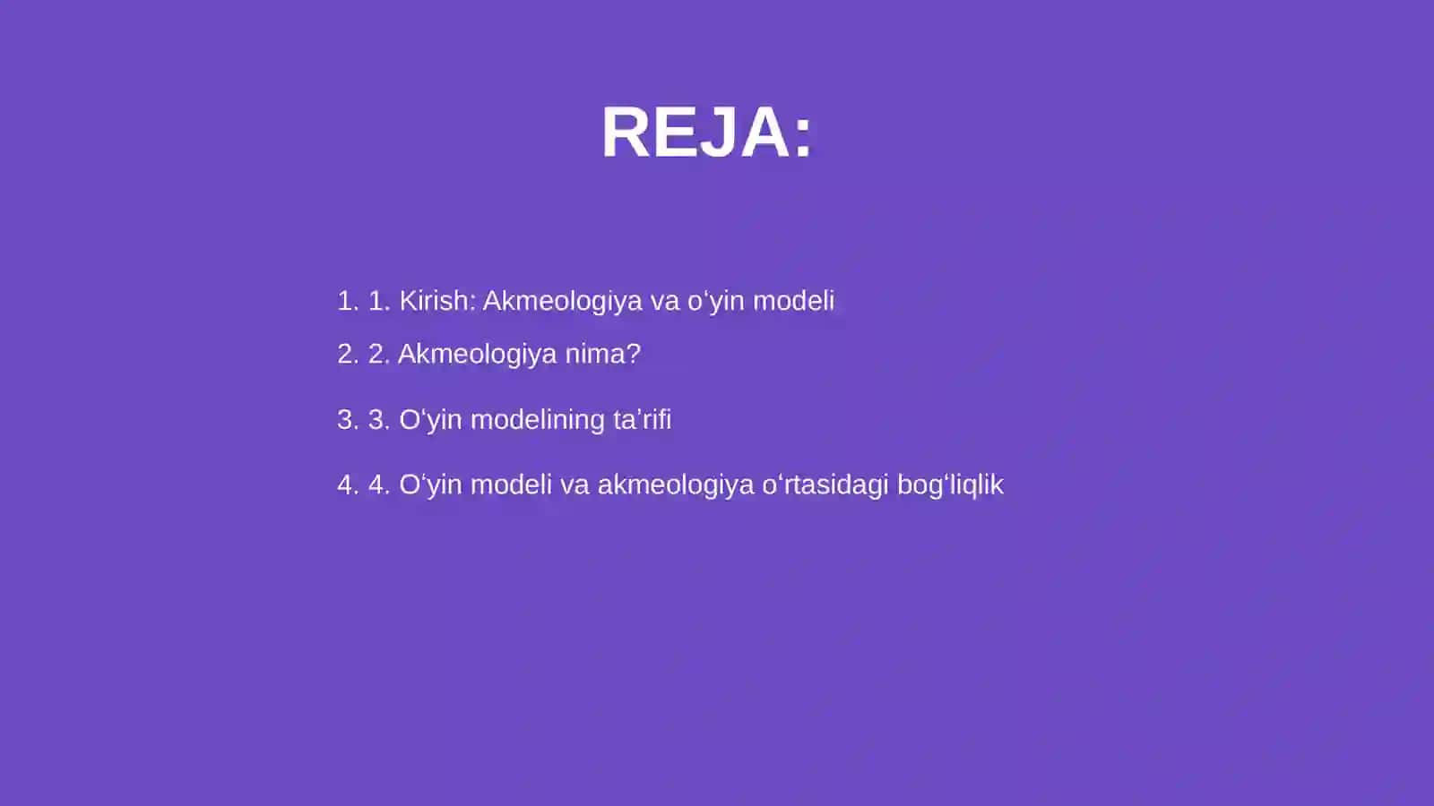Oʻyin modeli va akmeologiya 2