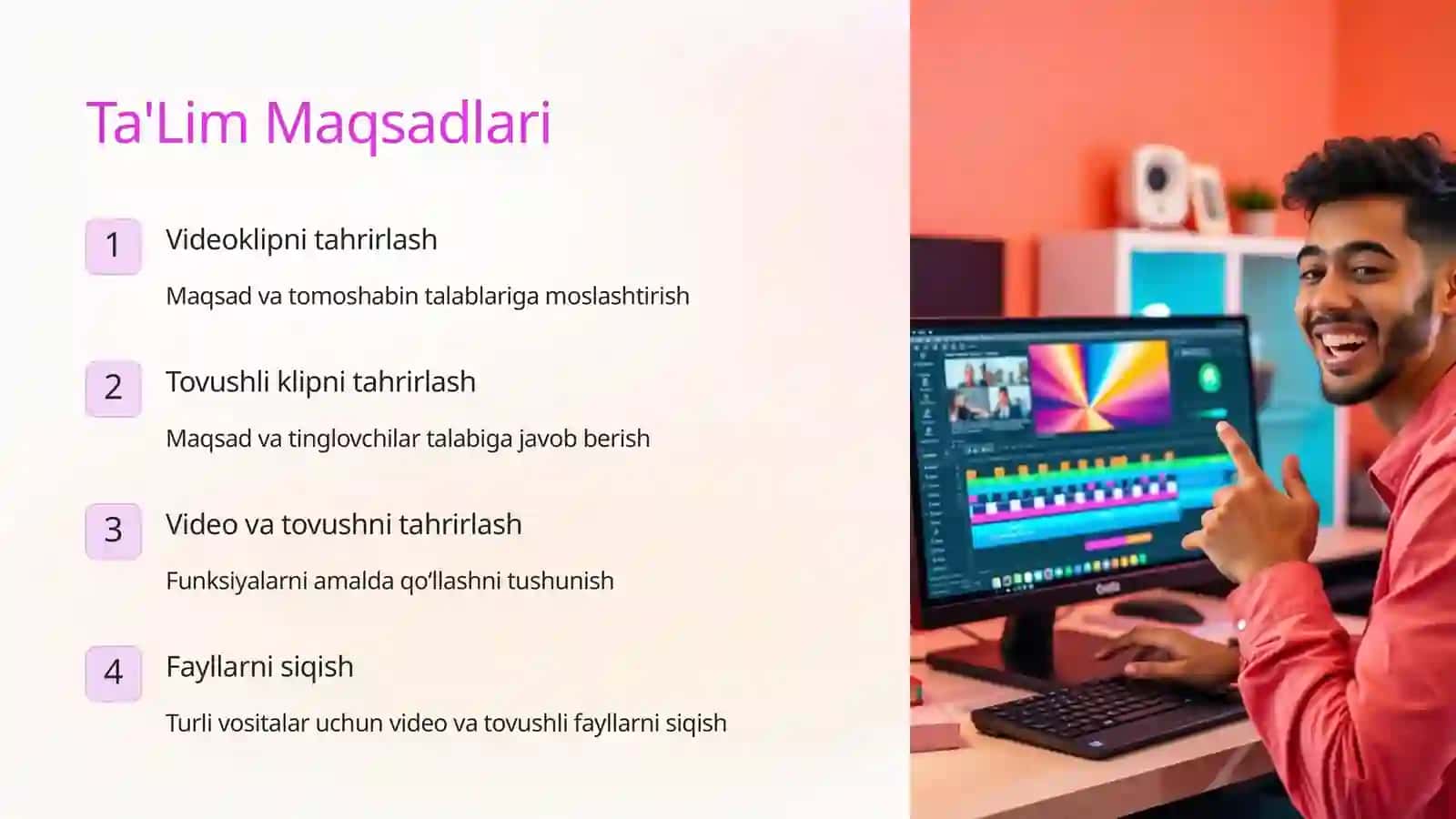 Tovush va videoni tahrirlash 2