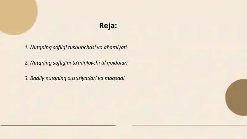 Nutqning sofligi va badiiy nutq 2