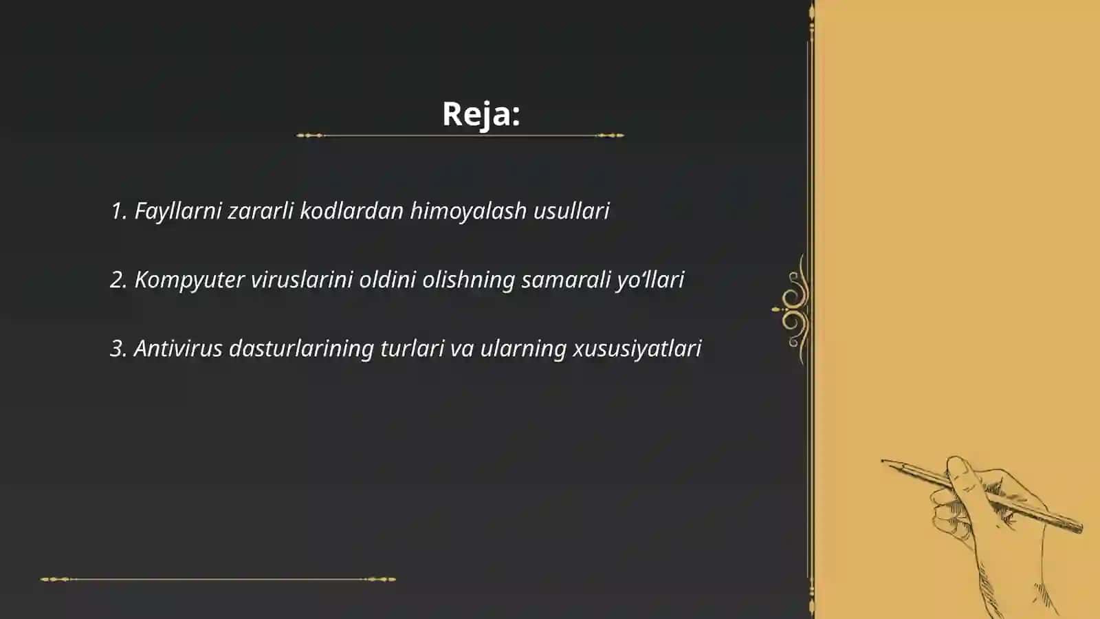 Fayllarni zararli kodlardan himoyalash usullari 2