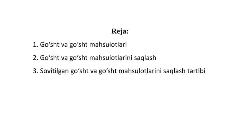 GO‘SHT VA GO‘SHT MAHSULOTLARI 2