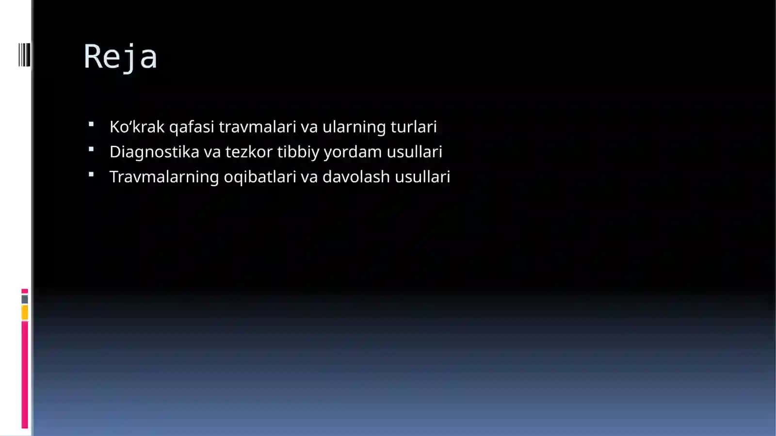 Ko’krak qafasi travmalari 2