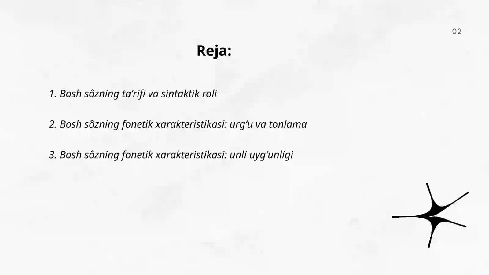 Bosh sôzning taʼrifi va sintaktik roli 2