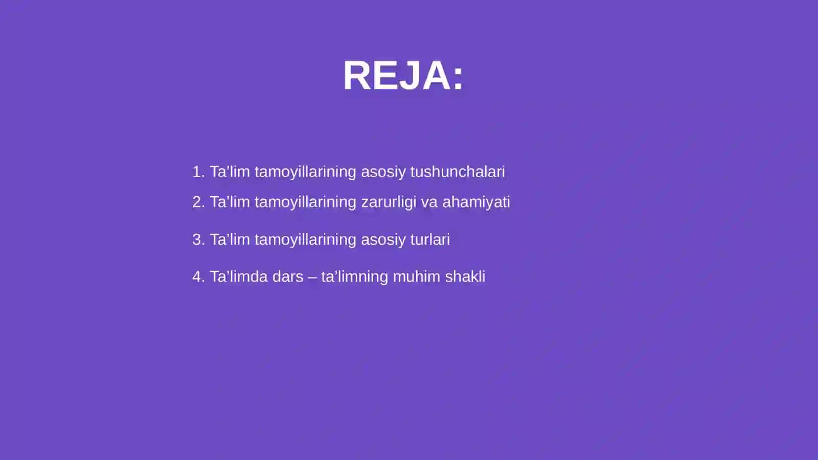 Ta’lim tamoyillari va qoidalari 2