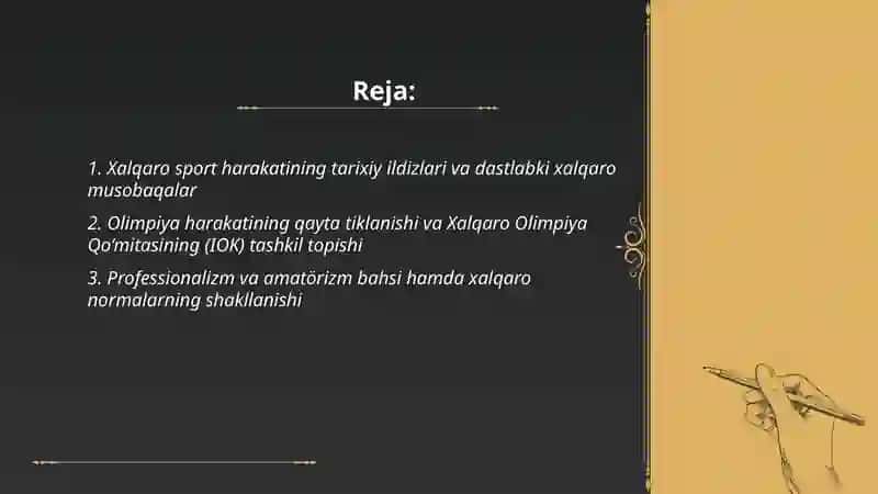 Xalqaro sport harakatini rivojlanishi va xalqaro sport uyushmalarning vujudga kelishi 2