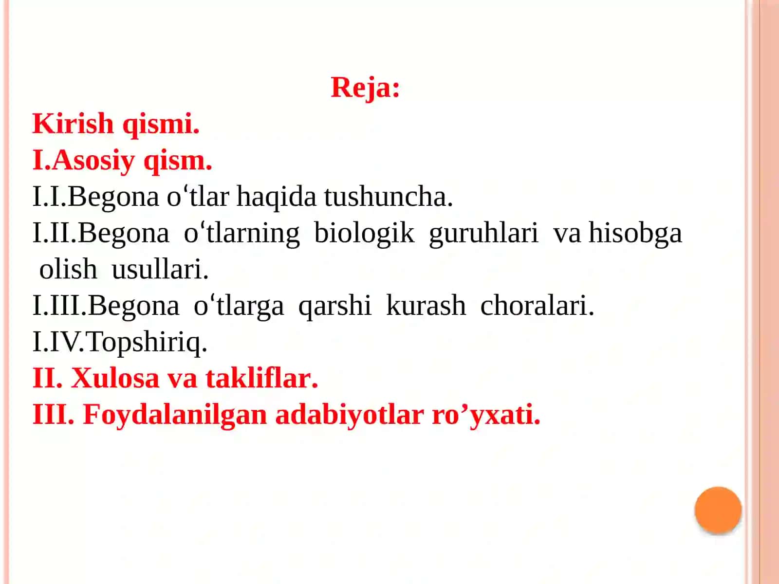 Parazit begona o’tlar va ularga qarshi kurash chorlari 2