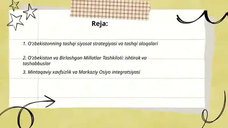 O'zbekiston va jahon hamjamiyati 2