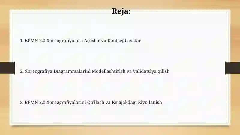 BPMN 2.0 Xoreografiyalari: Asoslar va Kontseptsiya 2