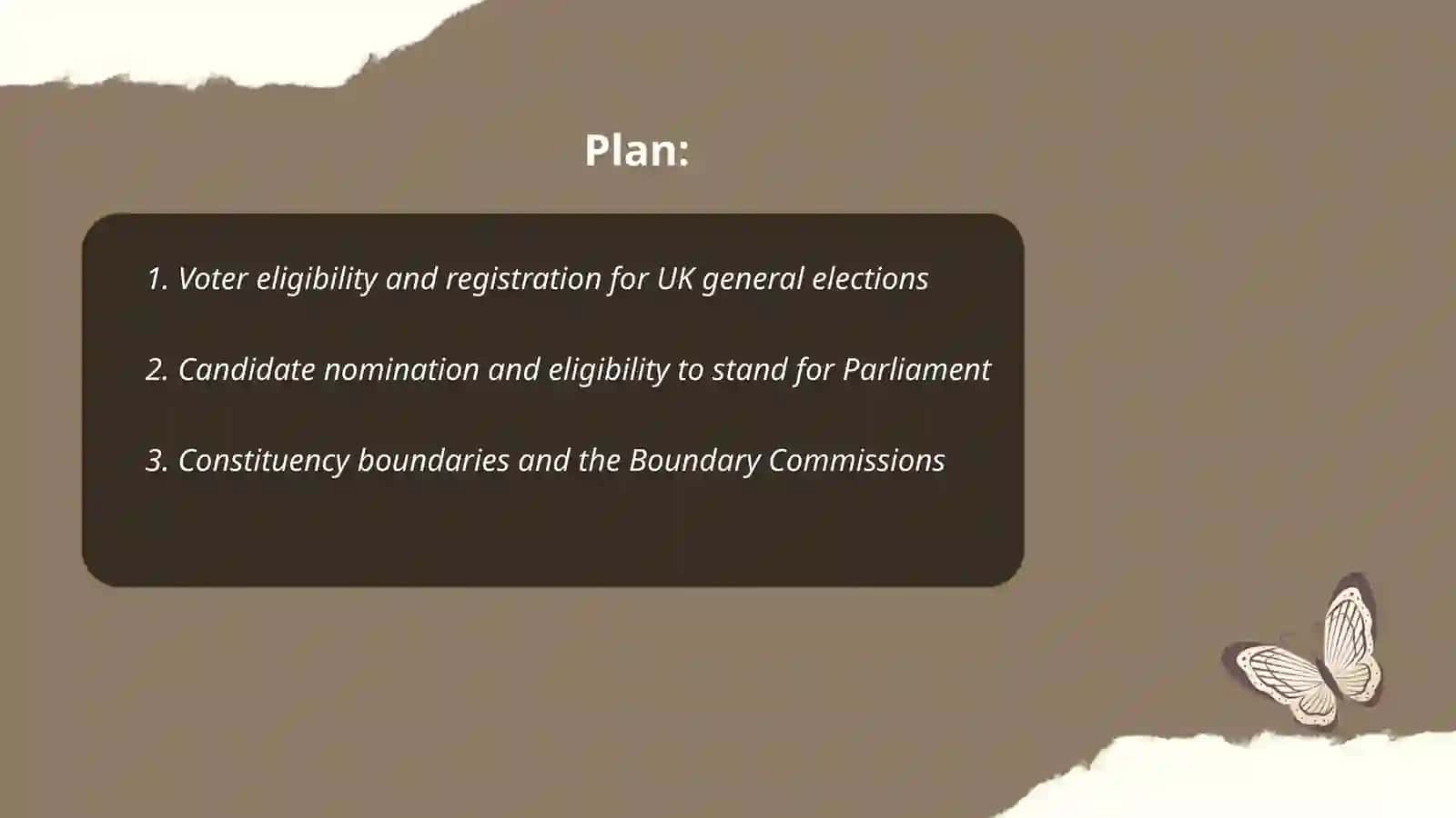 Constitution of UK General Election Guidelines 2