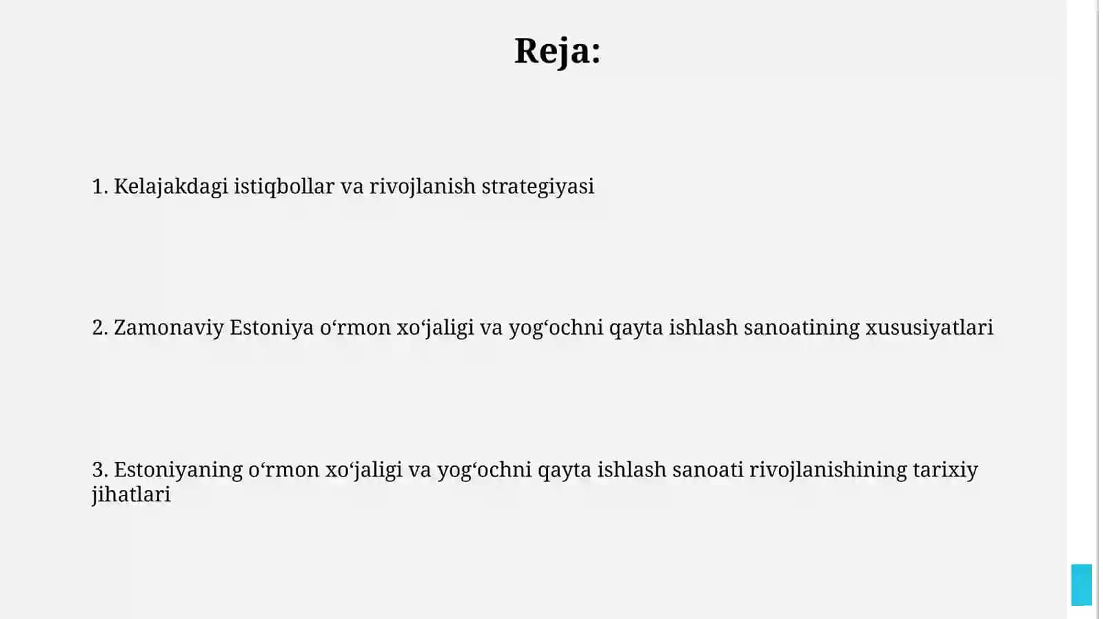 Estoniya oʻrmon va yogʻochsozlik sanoati rivojlanishining uziga hos jihatlari 2