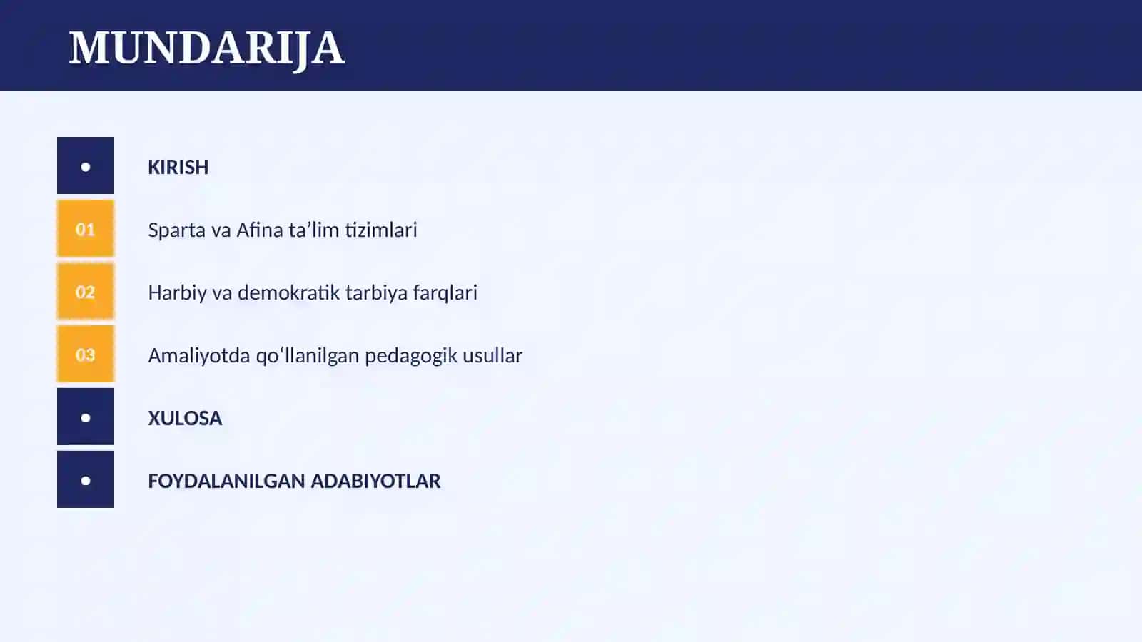 QADIMGI SPARTA VA AFINA MAKTABLARIDA TA’LIM-TARBIYA 2